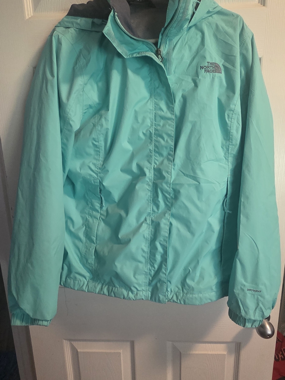 The North Face Women's Turquoise Waterproof Raun Jacket Size XL